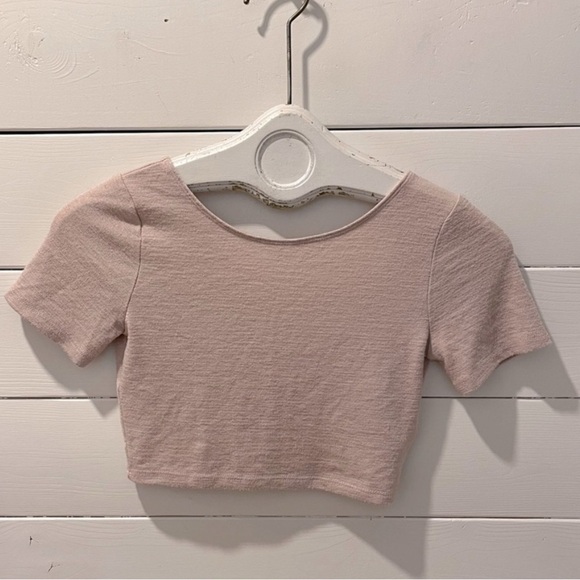 wilfred free Tops - Pink Ribbed Crop Top – Wilfred free (XS)